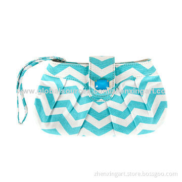 Chevron design cosmetic bag